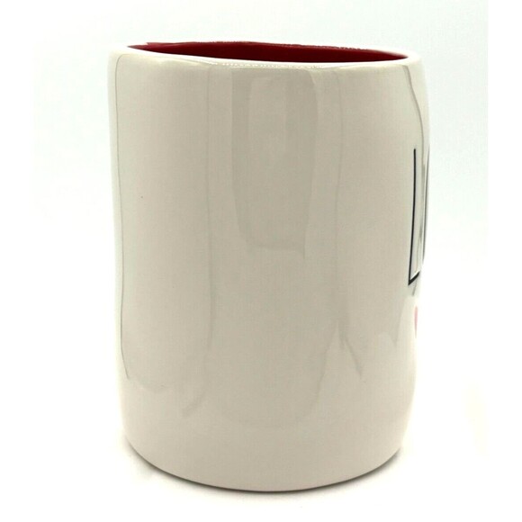 Rae Dunn LOVE Mug Ivory Hearts Valentines Love Artisan Collection Red Glazed New - Picture 4 of 14